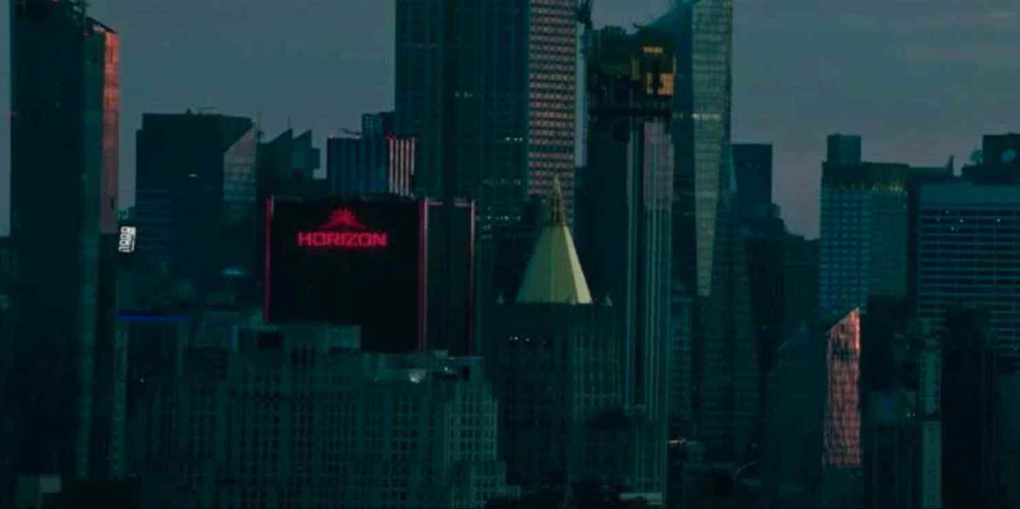 Le logo Horizon Labs apparaît sur un bâtiment dans la bande-annonce de Morbius