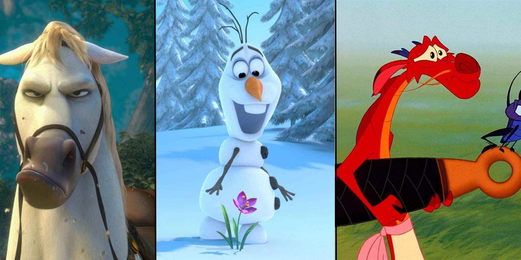 disney tangled maximus frozen olaf mulan mushu 