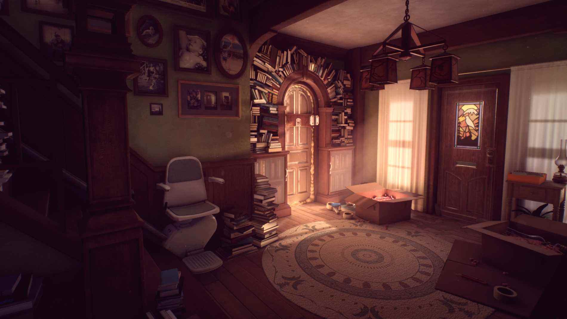 Un couloir de la maison dans What Remains of Edith Finch