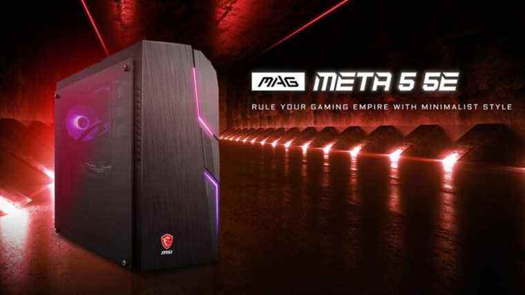 Le bureau de jeu MAG Meta 5 SE de MSI bascule R7 5800X et 6700 XT