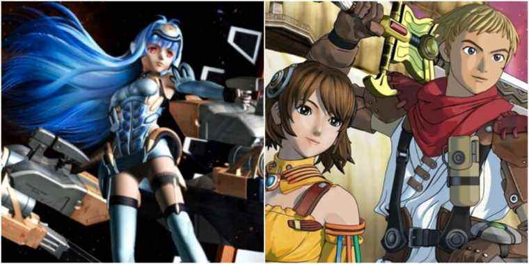 Left: Xenosaga; right: Rogue Galaxy