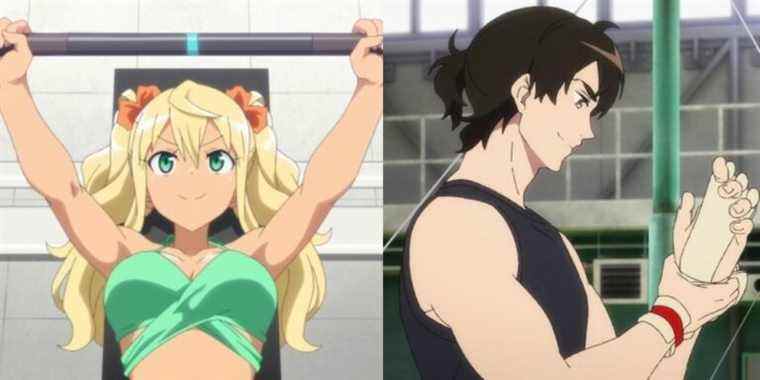 Sports Anime With Characters Working Out