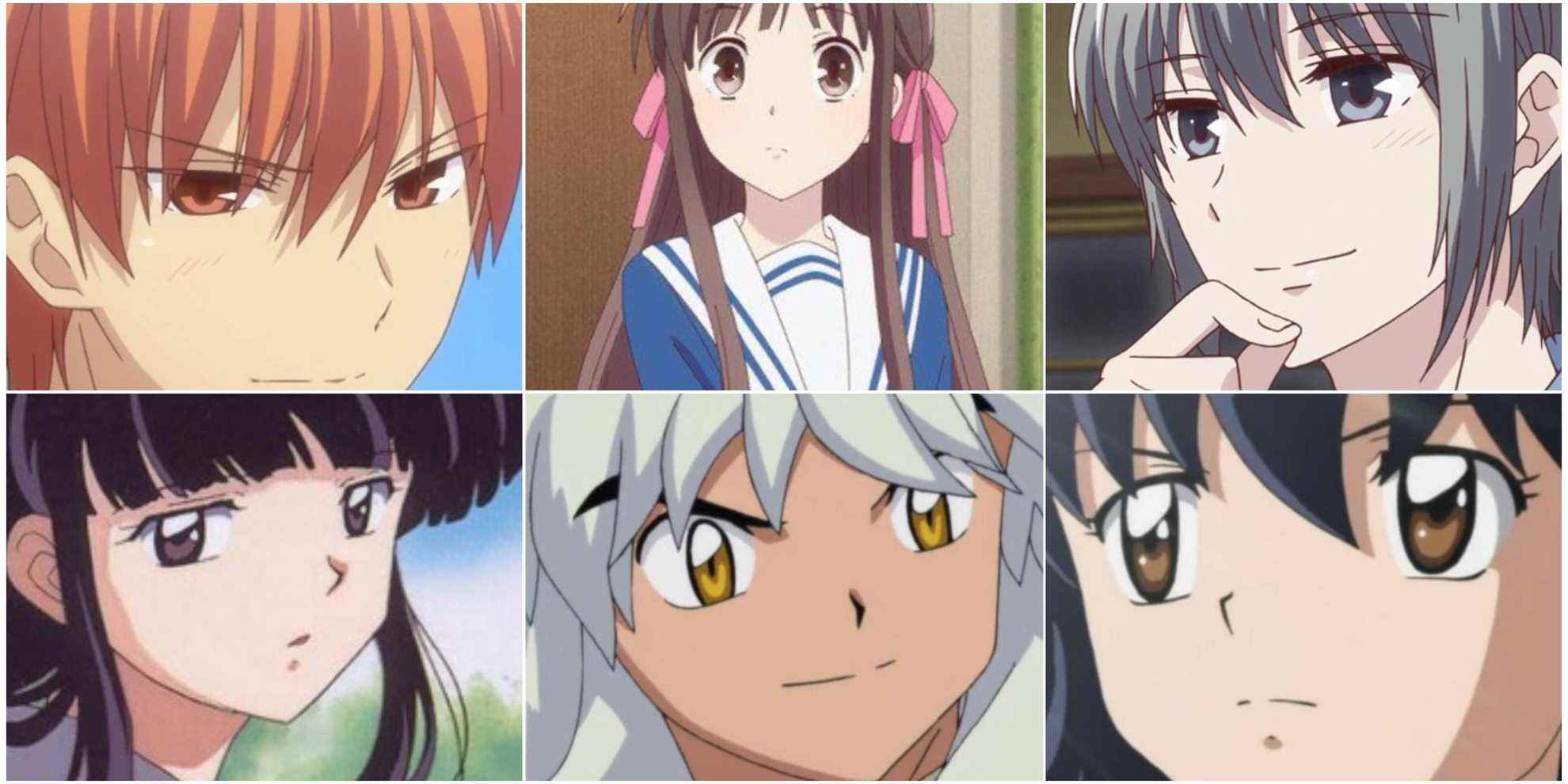 Collage of Fruits Basket Love Triangle Yuki & Kyou & Toru Inuyasha Love Triangle Inuyasha Kagome And Kikyou