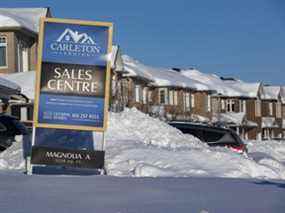 Un centre de vente de maisons à Carleton Place, en Ontario.