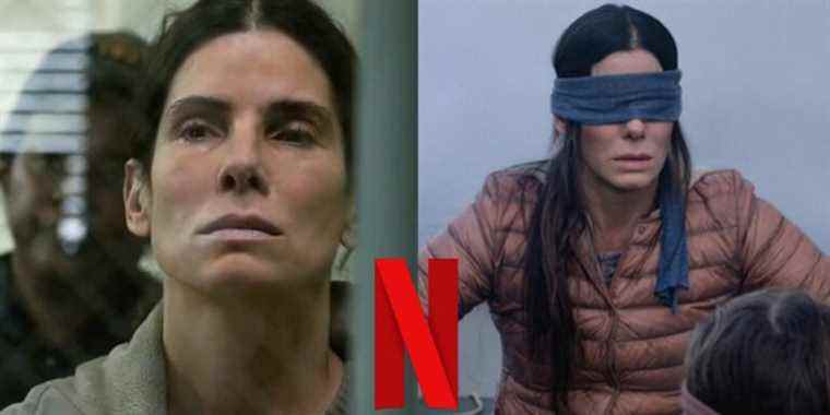 Sandra Bullock in The Unforgivable and Bird Box