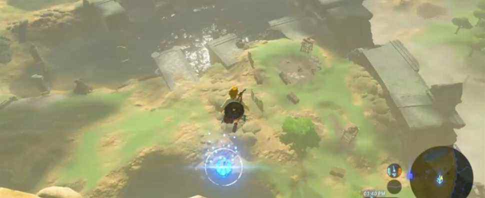 Breath of the Wild bomb launch