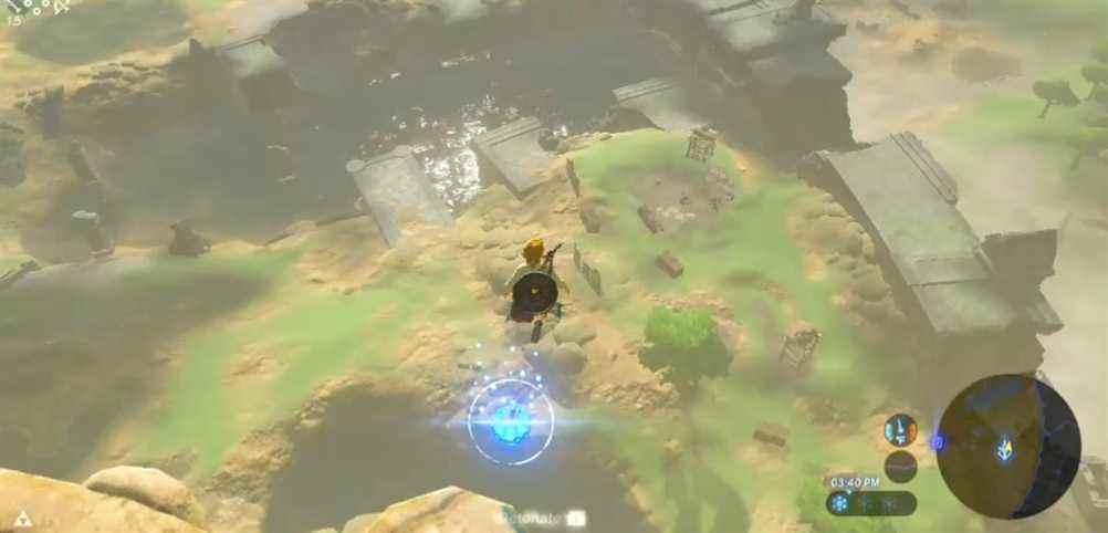 Breath of the Wild bomb launch