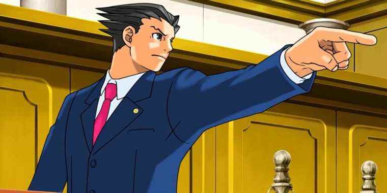 Phoenix Wright pointing