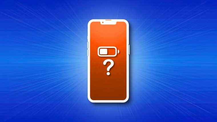 Comment afficher le pourcentage de batterie sur iPhone 13