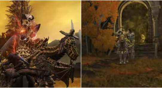 Split images showing Draconic Tree Sentinel.