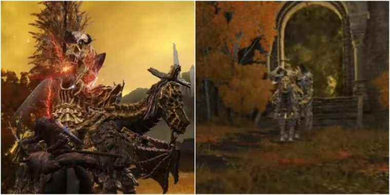 Split images showing Draconic Tree Sentinel.