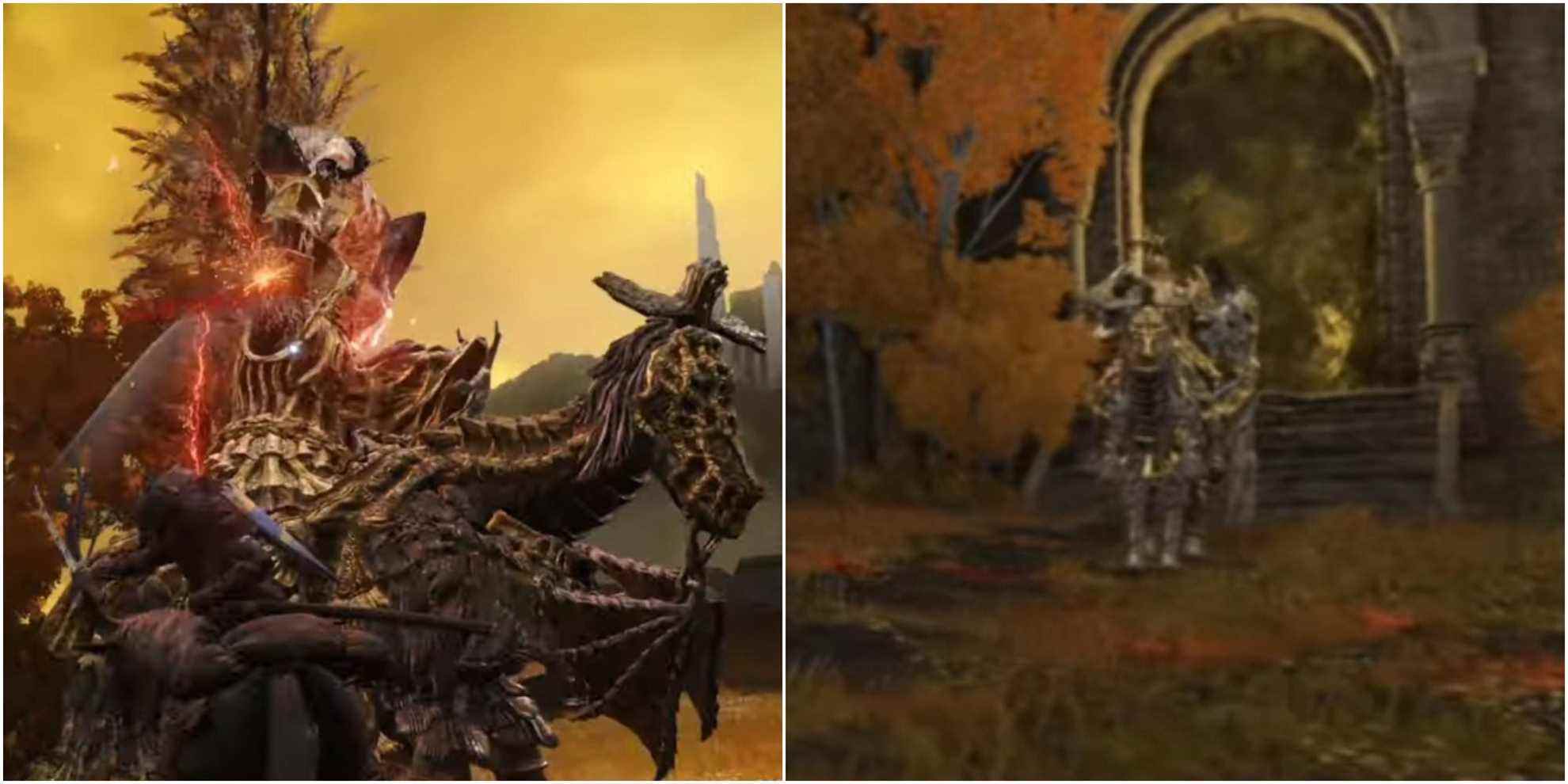 Split images showing Draconic Tree Sentinel.