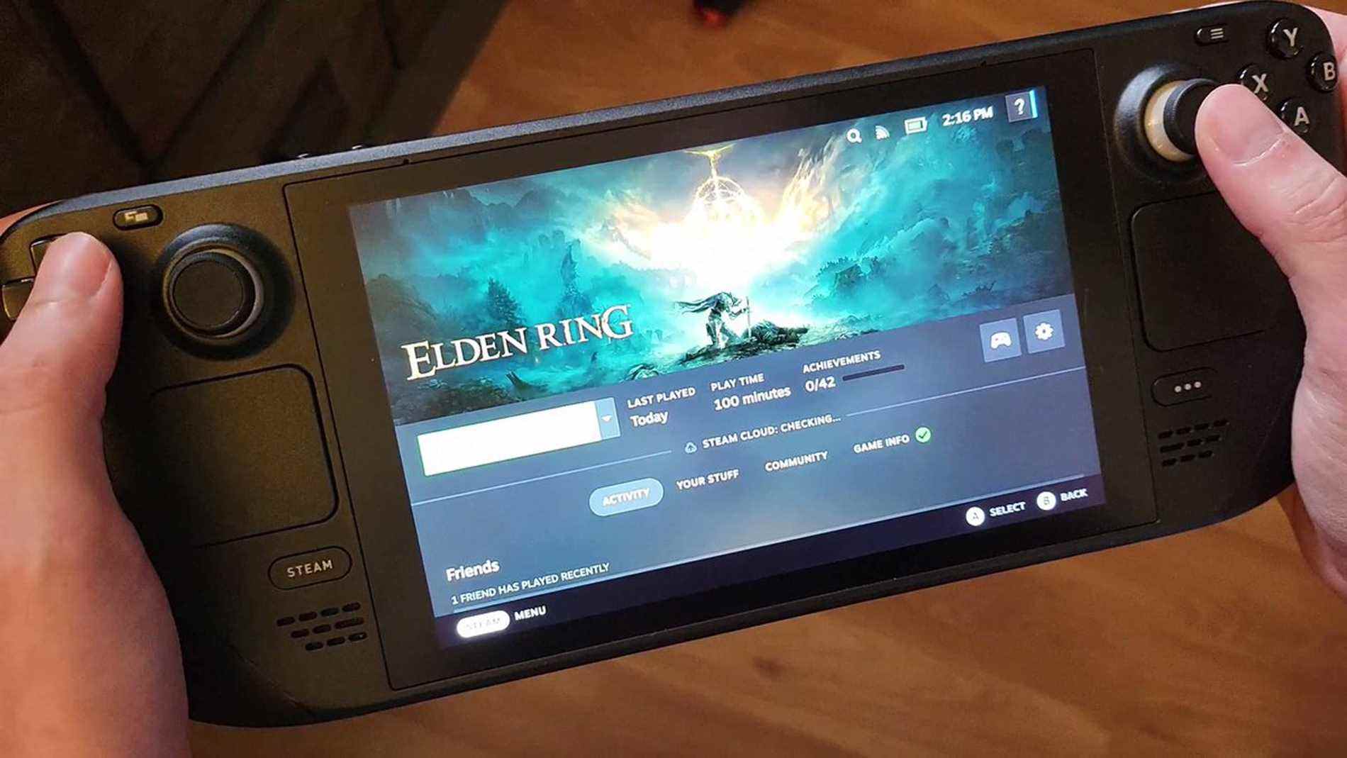 Elden Ring sur Steam Deck recevra un correctif pour le 