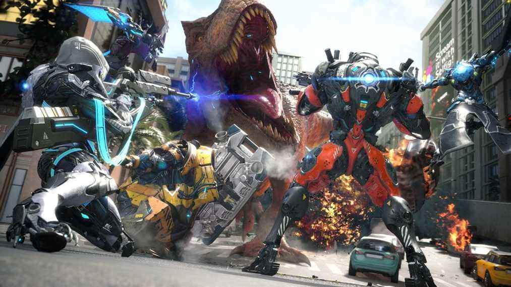 Exoprimal est une IP Capcom multijoueur avec des exosuits et des hordes de dinosaures
