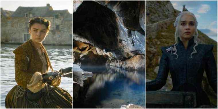 Collage Of Game of Thrones Filming Locations Arya Stark Daenerys Targaryen 