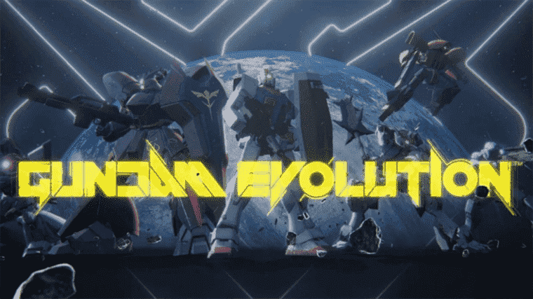 Gameplay Gundam Evolution multijoueur compétitif montré pendant l'état de jeu
