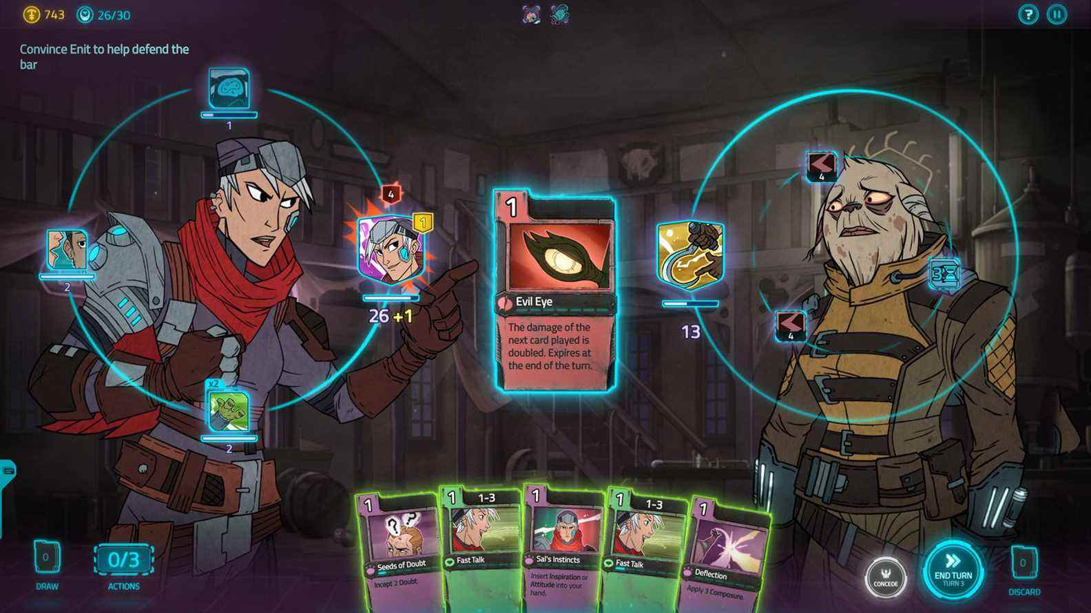 Griftlands, le constructeur de deck de science-fiction de Klei, a quitté l'accès anticipé

