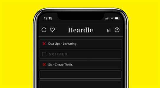 Heardle, le mot de la musique, a des utilisateurs qui se précipitent pour nommer la chanson la plus populaire à lire Inscrivez-vous aux bulletins d'information variés Plus de nos marques