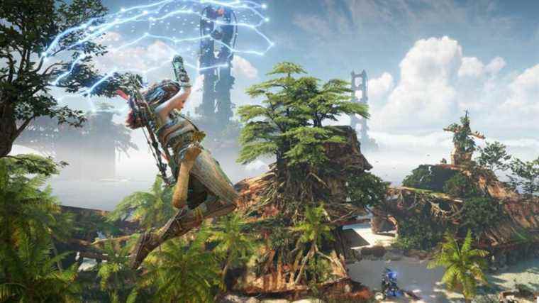 Horizon Forbidden West laisse Aloy chevaucher des tornades avec son planeur