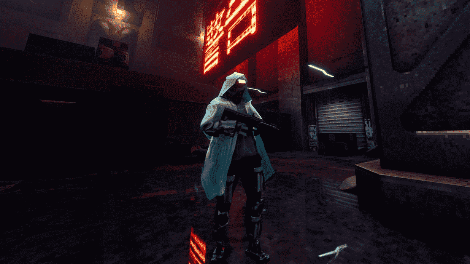 J'aime le look du jeu de tir cyberpunk de style rétro Sprawl

