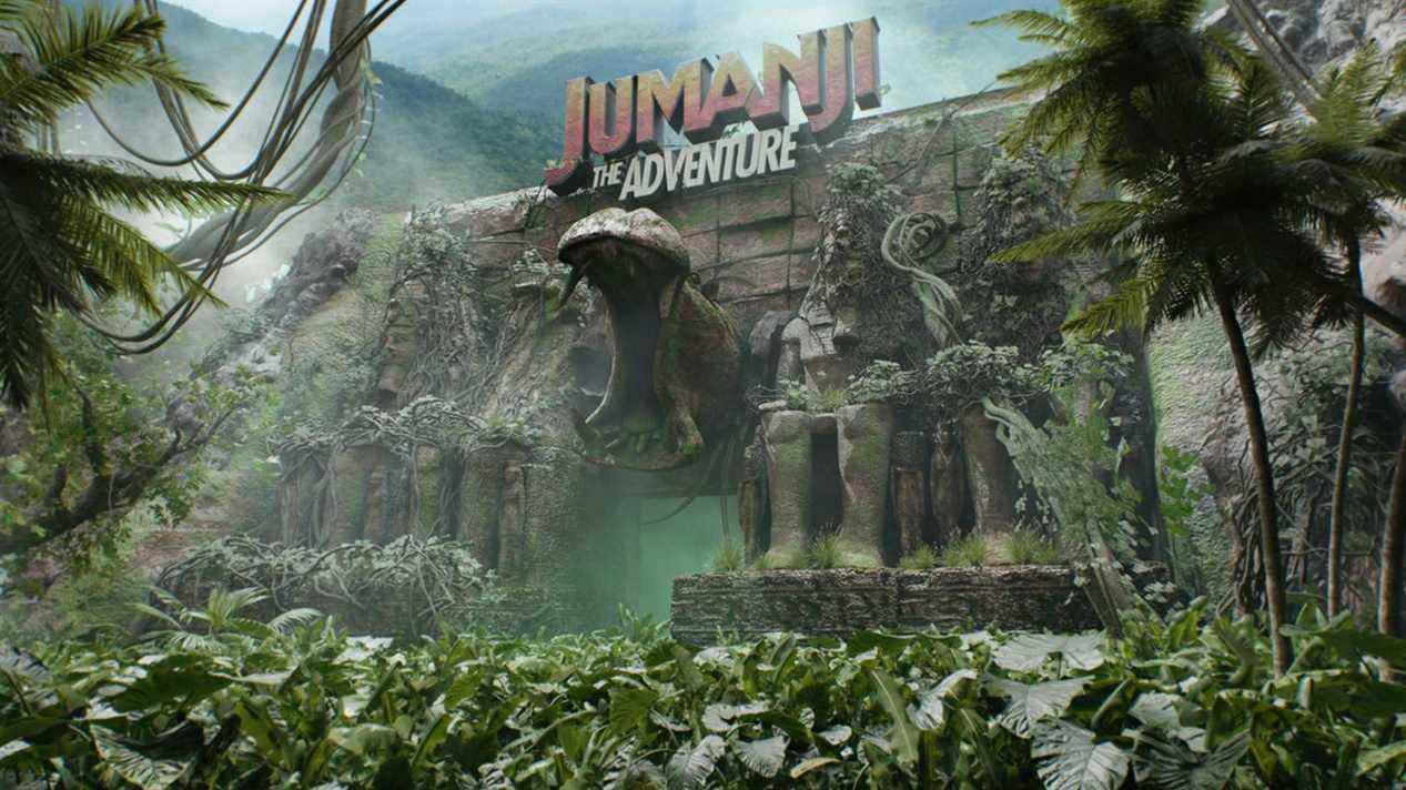 Jumanji est transformé en manège de parc à thème
