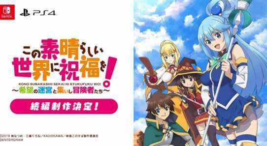 KonoSuba obtient un nouveau RPG de donjon sur Switch