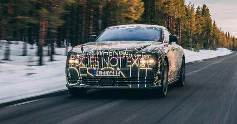 La Rolls-Royce Spectre électrique termine ses essais hivernaux en Suède