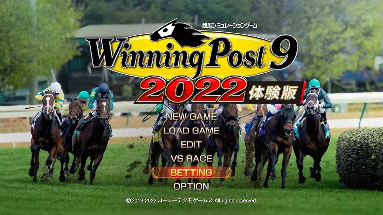 La démo Winning Post 9 2022 sera lancée le 31 mars au Japon    
