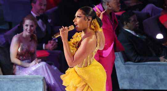 La performance de « Nous ne parlons pas de Bruno » mettant en vedette Megan Thee Stallion électrise le spectacle des Oscars Les plus populaires doivent être lus Inscrivez-vous aux bulletins d'information sur les variétés Plus de nos marques