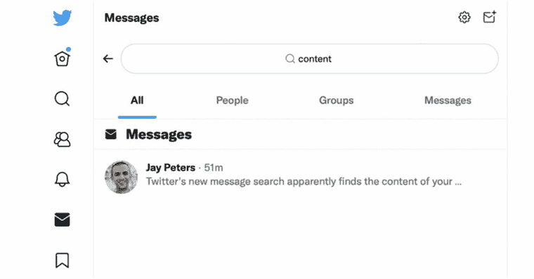 La recherche DM de Twitter vous aidera enfin à trouver des conversations