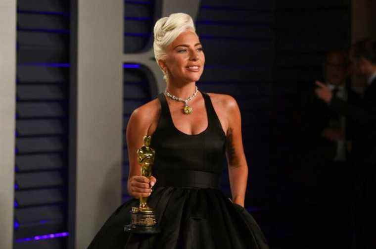 Lady Gaga, winner of the award for best song "Shallow," arrives at the Vanity Fair Oscar Party on Sunday, Feb. 24, 2019, in Beverly Hills, Calif. (Photo by Evan Agostini/Invision/AP)