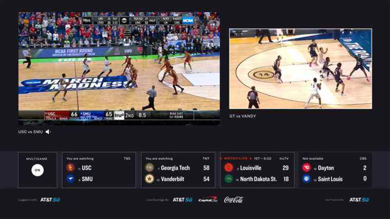 L’application March Madness Live vous permettra de regarder deux matchs de la NCAA à la fois sur plusieurs appareils