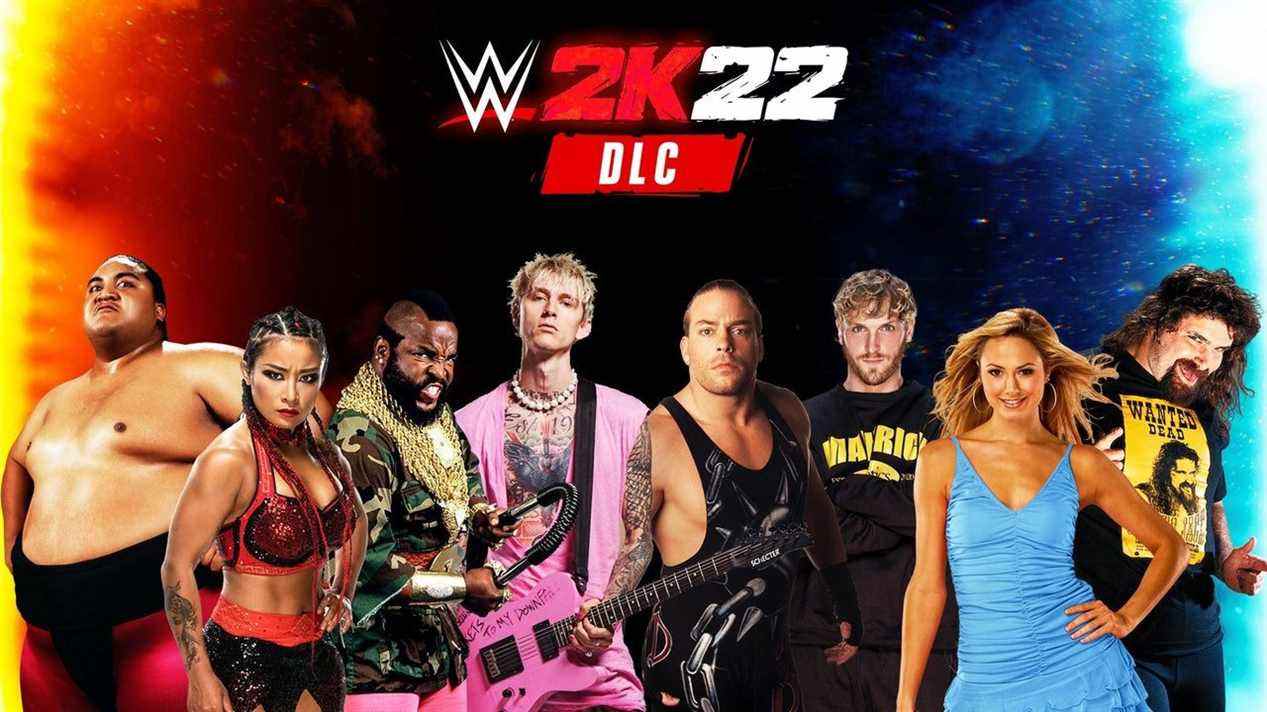 wwe 2k22 dlc cric de cactus mgk monsieur t logan paul