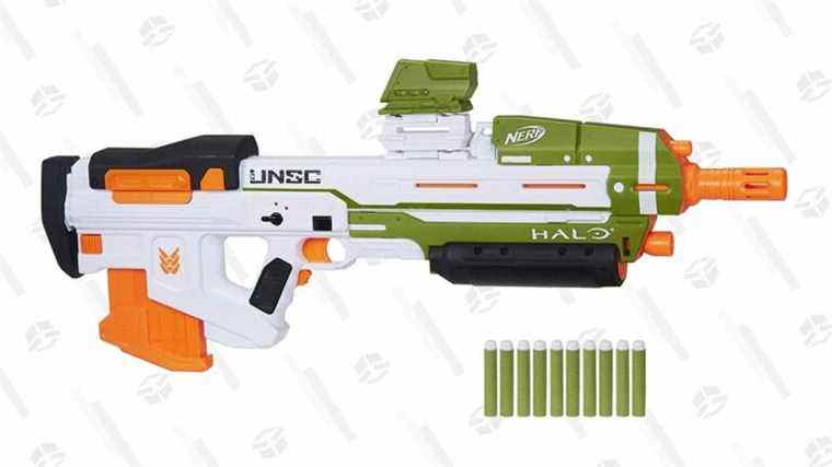 Le fusil d’assaut emblématique de Halo en tant que Nerf Blaster est de retour en stock et à quelques dollars de moins