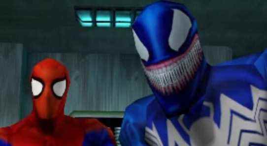 Spider-man PS1 game venom and spider-man