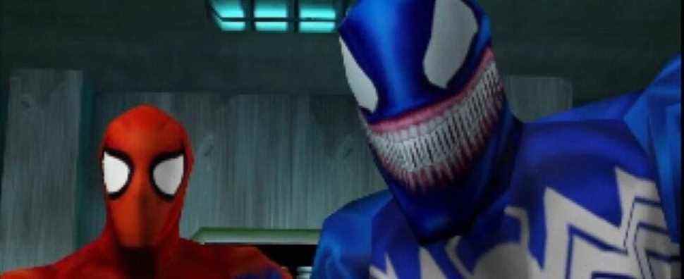 Spider-man PS1 game venom and spider-man