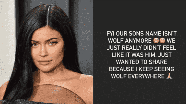 Le nouveau bébé de Kylie Jenner est maintenant le bébé anciennement connu sous le nom de « Wolf »