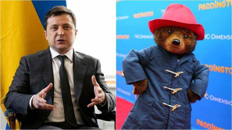 Le président ukrainien Volodymyr Zelensky a, en fait, exprimé l’ours Paddington