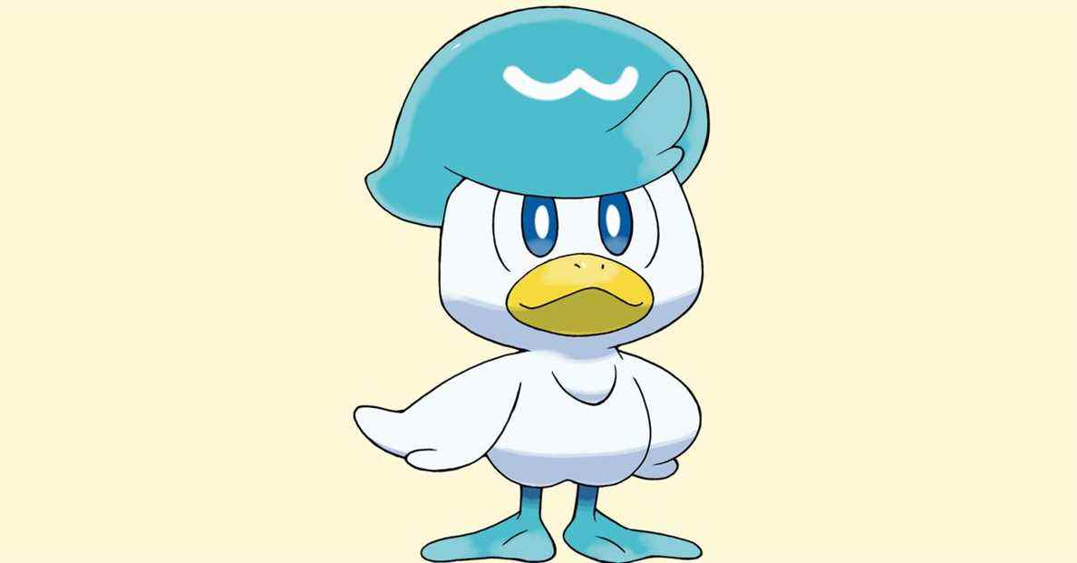 Les fans de Pokémon plaisantent sur le fait que Quaxly est en fait Donald Duck
