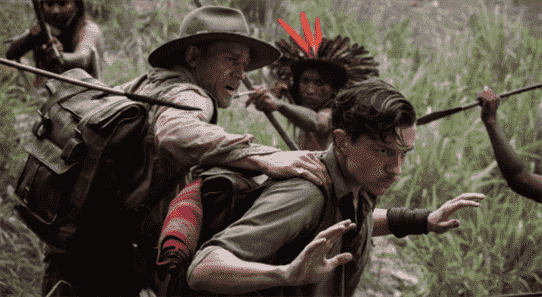Charlie Hunnam and Tom Holland in The Lost City of Z