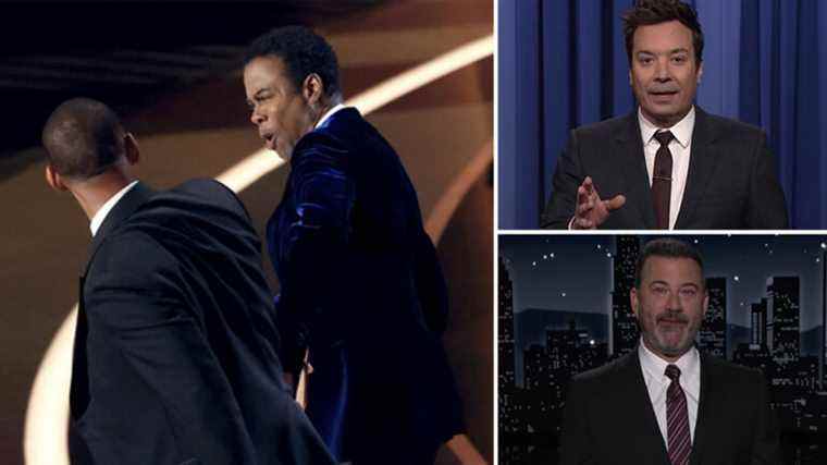  Les hôtes de fin de soirée déballent Will Smith giflant Chris Rock aux Oscars : « Personne n'a levé le petit doigt !  Spider-Man était là !"  Les plus populaires doivent être lus Inscrivez-vous aux bulletins d'information sur les variétés Plus de nos marques
	
	
