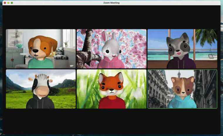 Les nouveaux avatars d’animaux de Zoom sont comme des Animoji pour les réunions