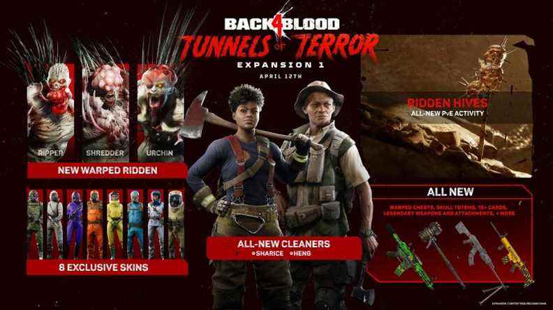 L'extension Back 4 Blood's Tunnels Of Terror arrive le 12 avril
