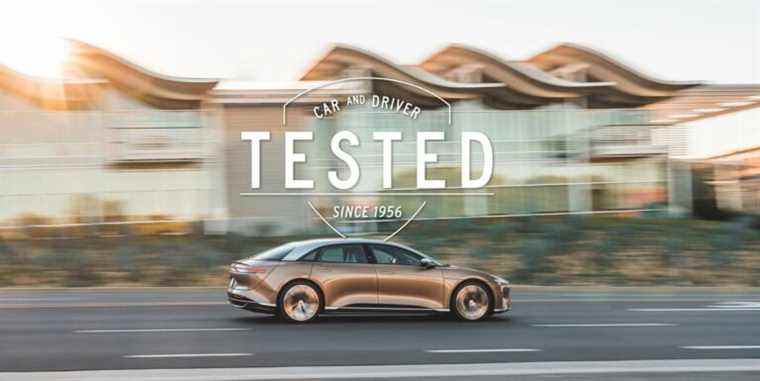 Lucid Air Dream Performance est le véhicule électrique le plus rapide à l’exception du modèle S Plaid