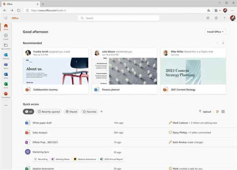 Microsoft Office.com réorganisé pour les clients professionnels et éducatifs