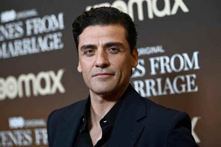 Actor Oscar Isaac walks the red carpet at HBO's "Scenes From A Marriage" tinale screening at the Museum of Modern Art, New York, NY, October 10, 2021. (Photo by Anthony Behar/Sipa USA)(Sipa via AP Images)