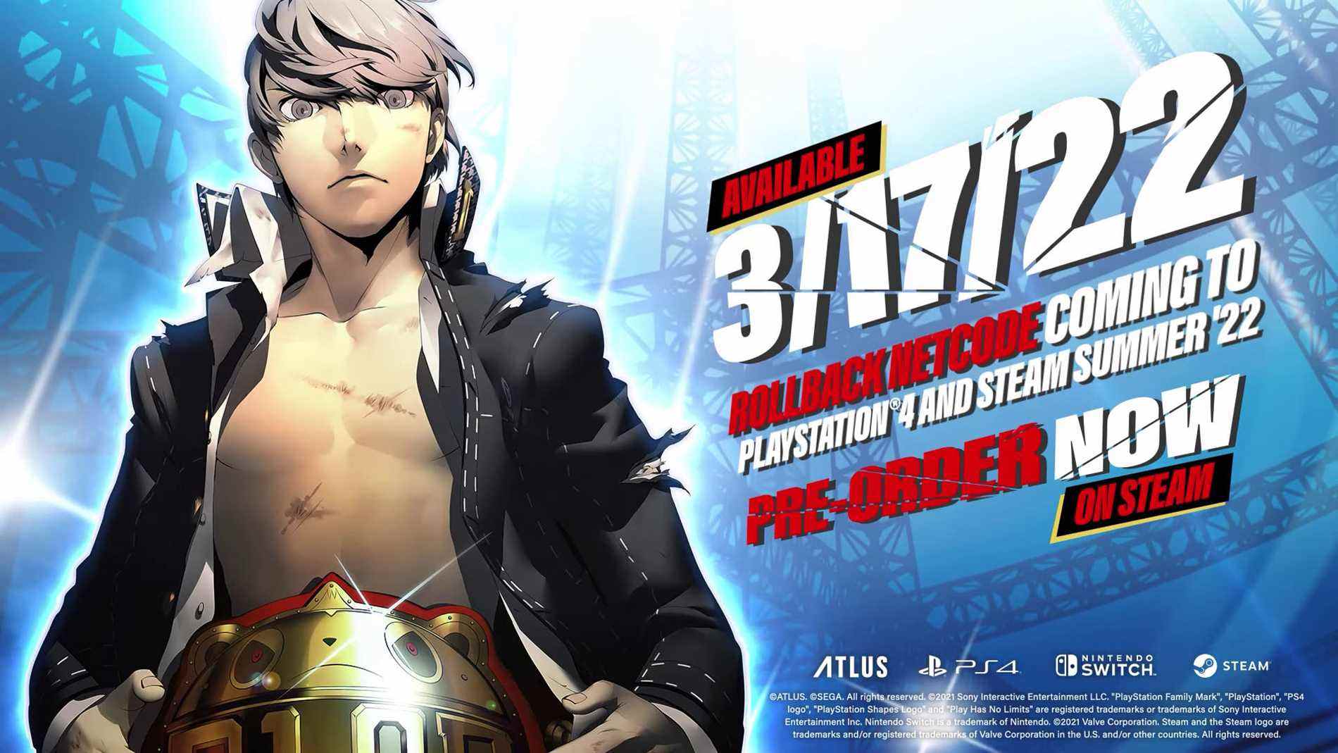 Persona 4 Arena Ultimax pour PS4, PC ajoutera un netcode de restauration cet été    
