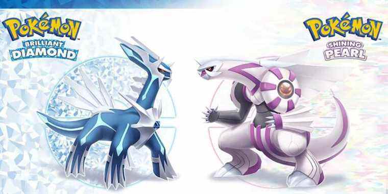 pokemon brilliant diamond and shining pearl art of dialga and palkia