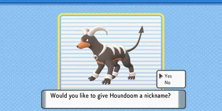 pokemon brilliant diamond shining pearl houndoom