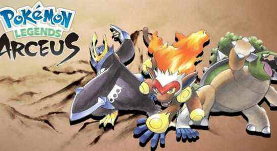 pokemon legends arceus torterra infernape empoleon